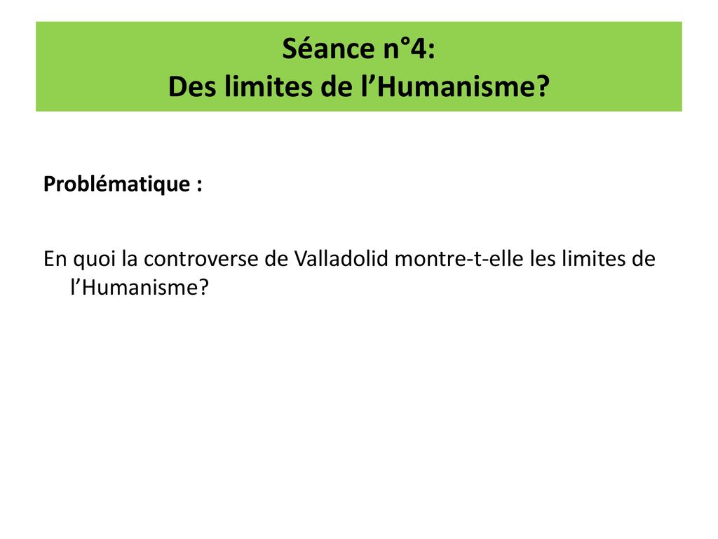 Sujet D Tude N Humanisme Et Renaissance Ppt T L Charger